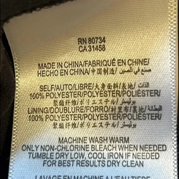 BCBG Generation Dress. Charcoal gray  with pink and cream speckles. Size 6 - Picture 11 of 14